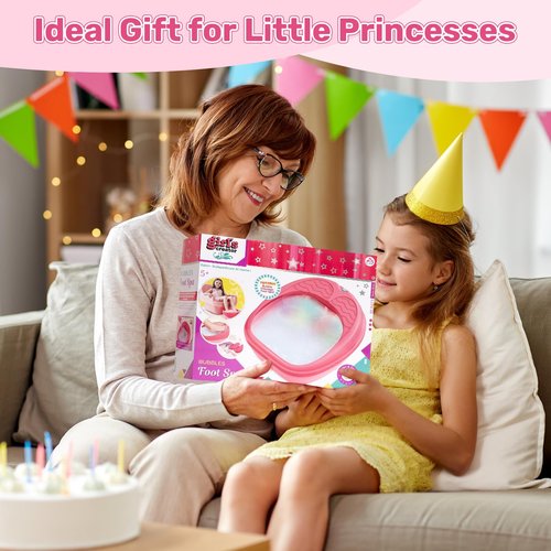 Kids Foot Spa Kit - Kids Spa Day Kit for Girls 4-12 Yrs. - Pedicure Foot Spa, Girls Spa Set Nails Art Salon Girl Stuff - Parties & Christmas Birthday Gifts for 5 6 7 8 9 10-12 Year Old Girl Gifts