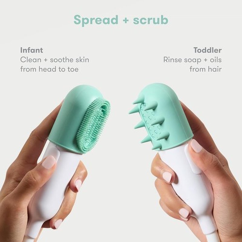 Frida Baby Bathtub Sprayer Attachment - Control Waterflow with 2 Pressure Modes & Scalp Massager