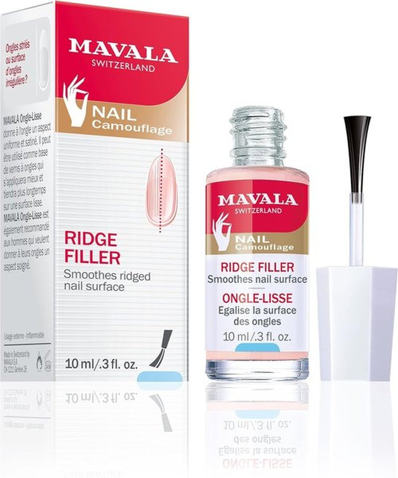 MAVALA Base Coat, Ridge Filler for a Smooth Nail Surface | Satiny, Matte Finish | Prolongs Duration of Manicures | Evens Out Irregularities (0.3 Ounce)
