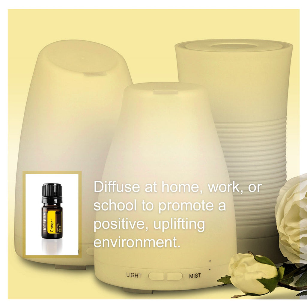 doTERRA Cheer Essential Oil Uplifting Blend - 5 mL, Promotes Optimism and Happiness, Counteracts Negative Emotions