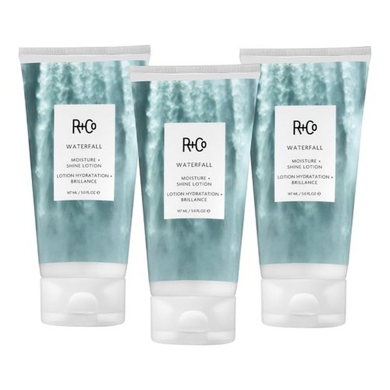 R+Co WATERFALL Moisture + Shine Lotion - Lightweight Hydration & Frizz Control for All Hair Types