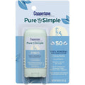 Coppertone Pure And Simple Mineral Sunscreen Stick - SPF 50, Water Resistant, Hypoallergenic, 0.49 oz