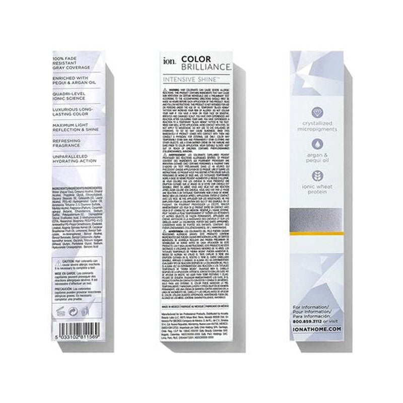Ion Medium Intense Blonde Hair Color - 100% Gray Coverage, Vegan & Cruelty-Free, 2.05 Oz