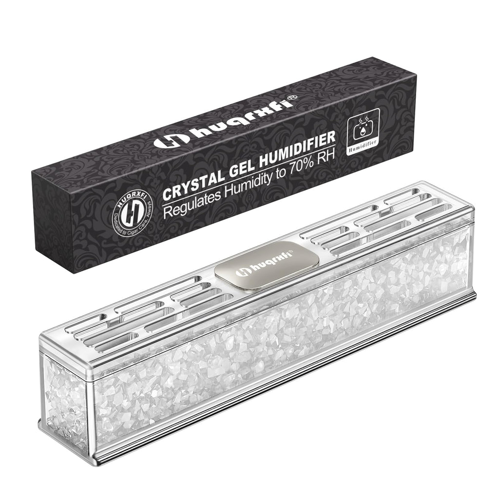 HUQRXFI Pre-Filled Cigar Humidifier – Ready-to-Use Crystal Gel Humidifier, Cigar Humidor Accessories, Maintains Ideal 65-70% Cigars Humidity