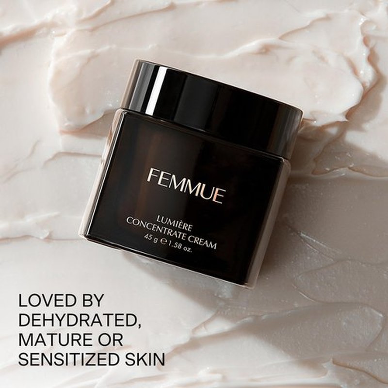 FEMMUE Lumière Concentrate Cream Face Moisturizer (1.58 fl oz) | With Vitamin C, Shea Butter, Niacinamide & Peptides | Supports Skin Elasticity & Barrier | Korean Beauty Skin Care