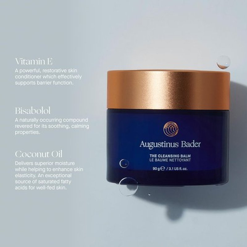 Augustinus Bader The Cleansing Balm – Luxury Nourishing Cleansing Balm & Makeup Remover – Gently Melts Away Makeup, Sunscreen & Impurities – Hydrating, Soothing & Restorative Formula – 90 g / 3.1 oz