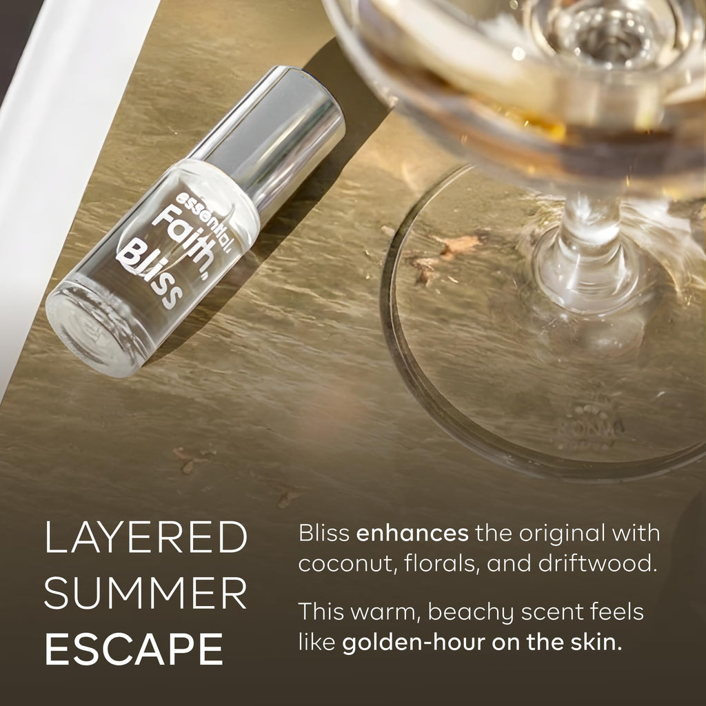 Essential Faith Bliss Roll On Premium Perfume Oil For Women Made in USA