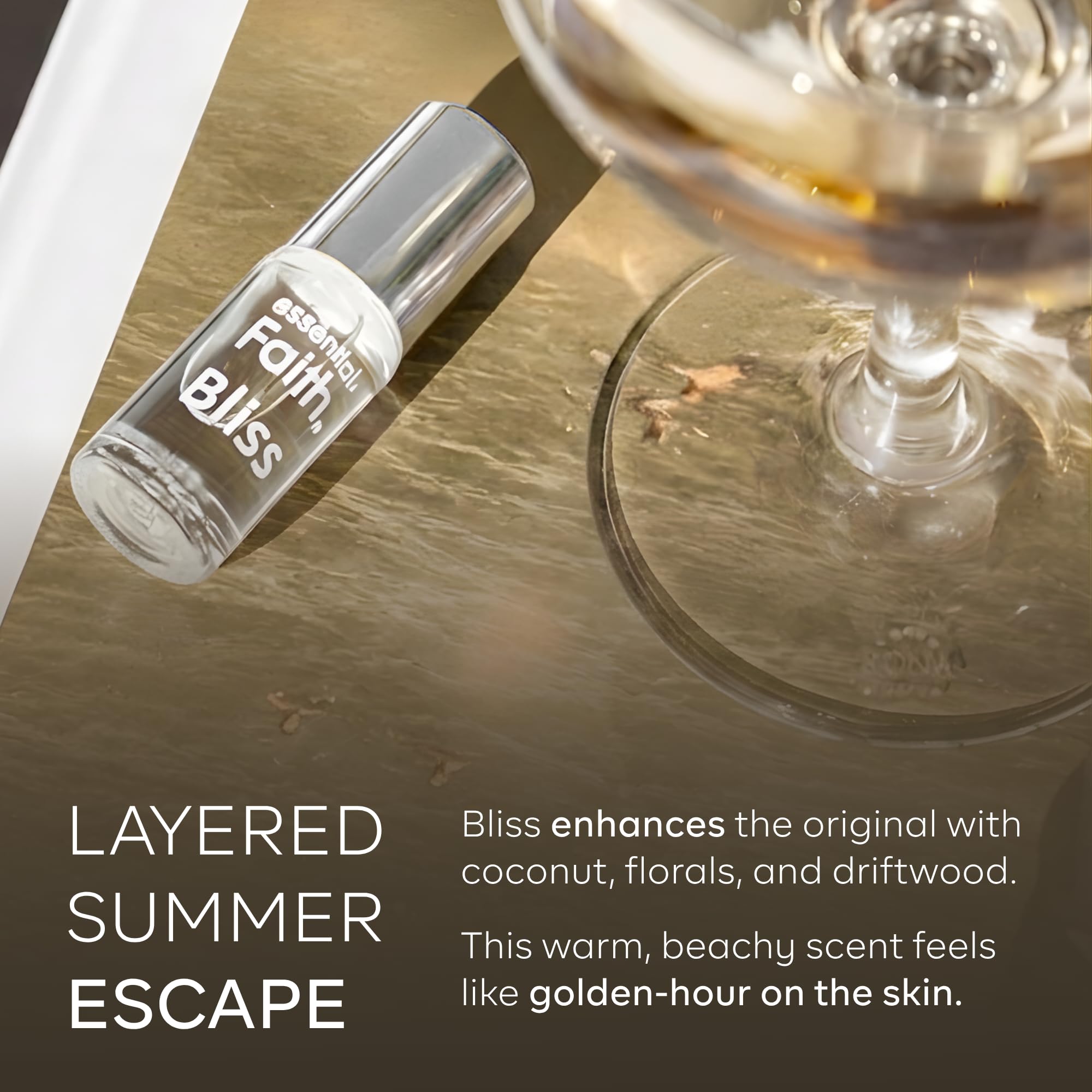 Essential Faith Bliss Roll On Premium Perfume Oil For Women Made in USA