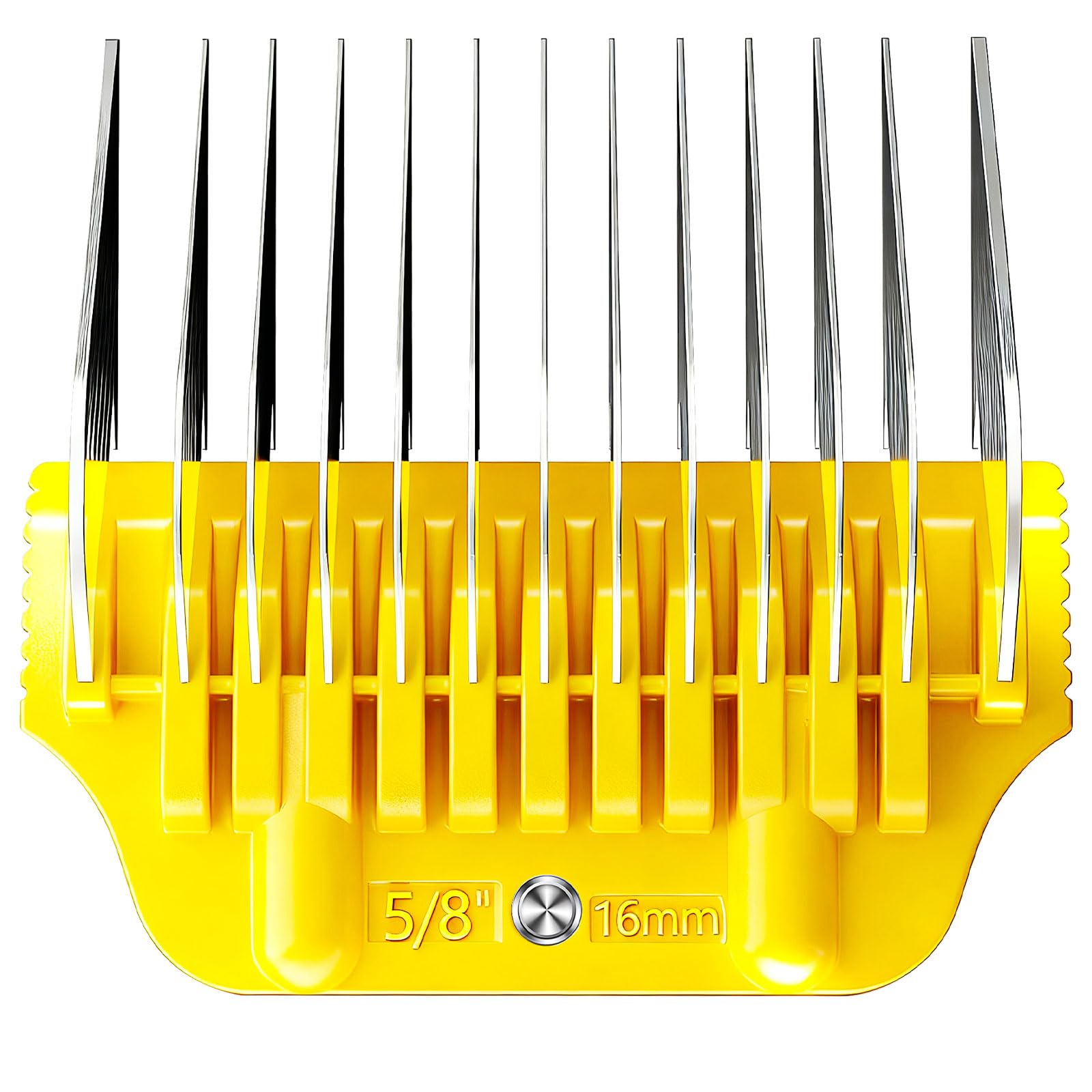 MEMIRY Wide Clipper Guard Attachment for A5 Type Wide Blade, Compatible with Andis, Wahl, Oster, Pet Grooming Attachment, Stainless Steel Professional Comb (16mm or 5/8")
