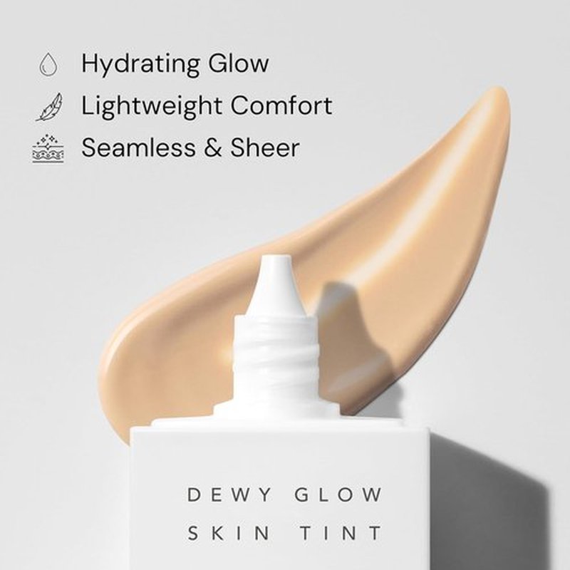 Thank You Farmer Dewy Glow Skin Tint - Long-Lasting Tinted Moisturizer with Vitamin B3 & Niacinamide | Honey, 1.75 fl oz
