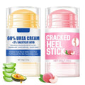 HJXUQIME 2pcs 60% Urea Hydrating and Anti-Cracking Foot Cream, 2025 Upgraded Moisturising and Relieves Cracking and Dryness Foot Cream for Dry Cracked Feet And Hands（aloe + peach）