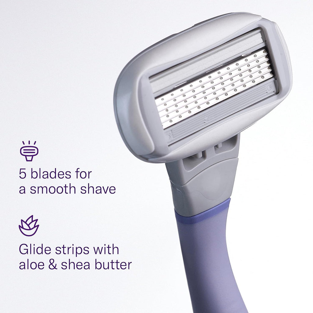 Flamingo Razors for Women Blade Refills + Foaming Shave Gel