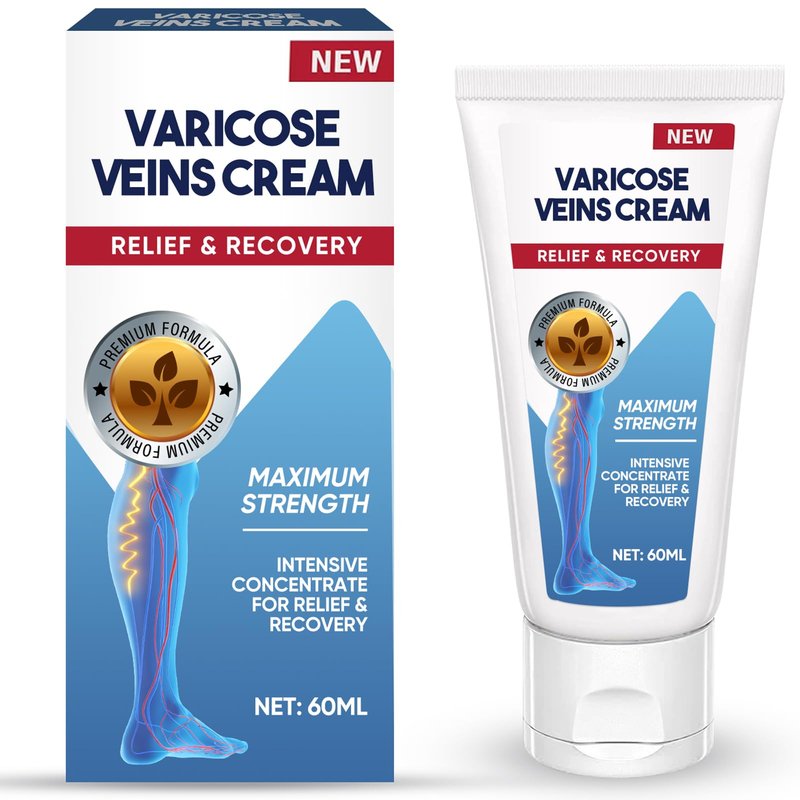 Varicose Veins Cream for Leg, Herbal Formula to Improve Skin Appearance & Smoothness, Ideal for Long-Standing Professionals