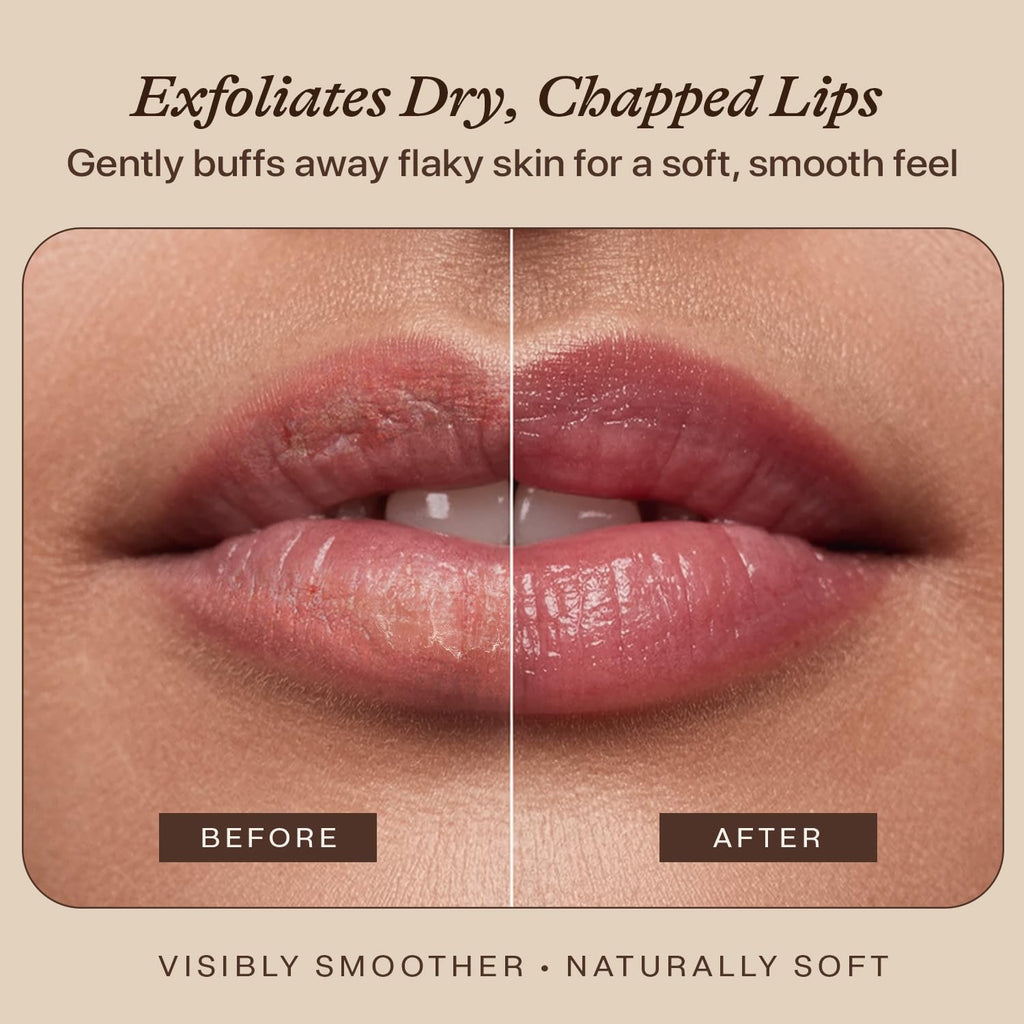 Lip Scrub Gift Set - Lip Scrubs Exfoliator & Moisturizer, Lip Exfoliator Scrub, Sugar Lip Scrubs, Lip Sugar Scrub, Lip Care Products for Chapped Lips, Lip Scrubber, Lip Moisturizer for Dry Lips