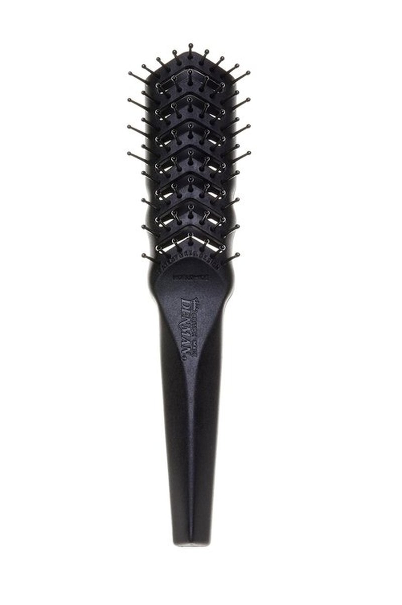 Denman D100 Flexible Vent Brush - Ideal Styling Tool for Wet & Dry Curly or Straight Hair | Black
