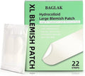 BAGLAK Large Blemish Patches - 22 XL Size Hydrocolloid Strips, Zit Stickers for Face Absorbing Cover - Facial Skin Care