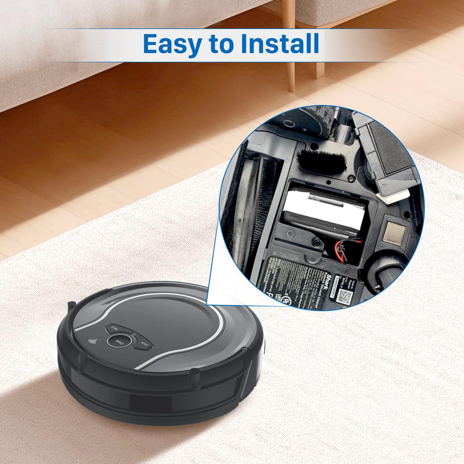 MAUTONG RVBAT850 Battery Replacement for Shark ION/IQ/AI Robot Vacuum