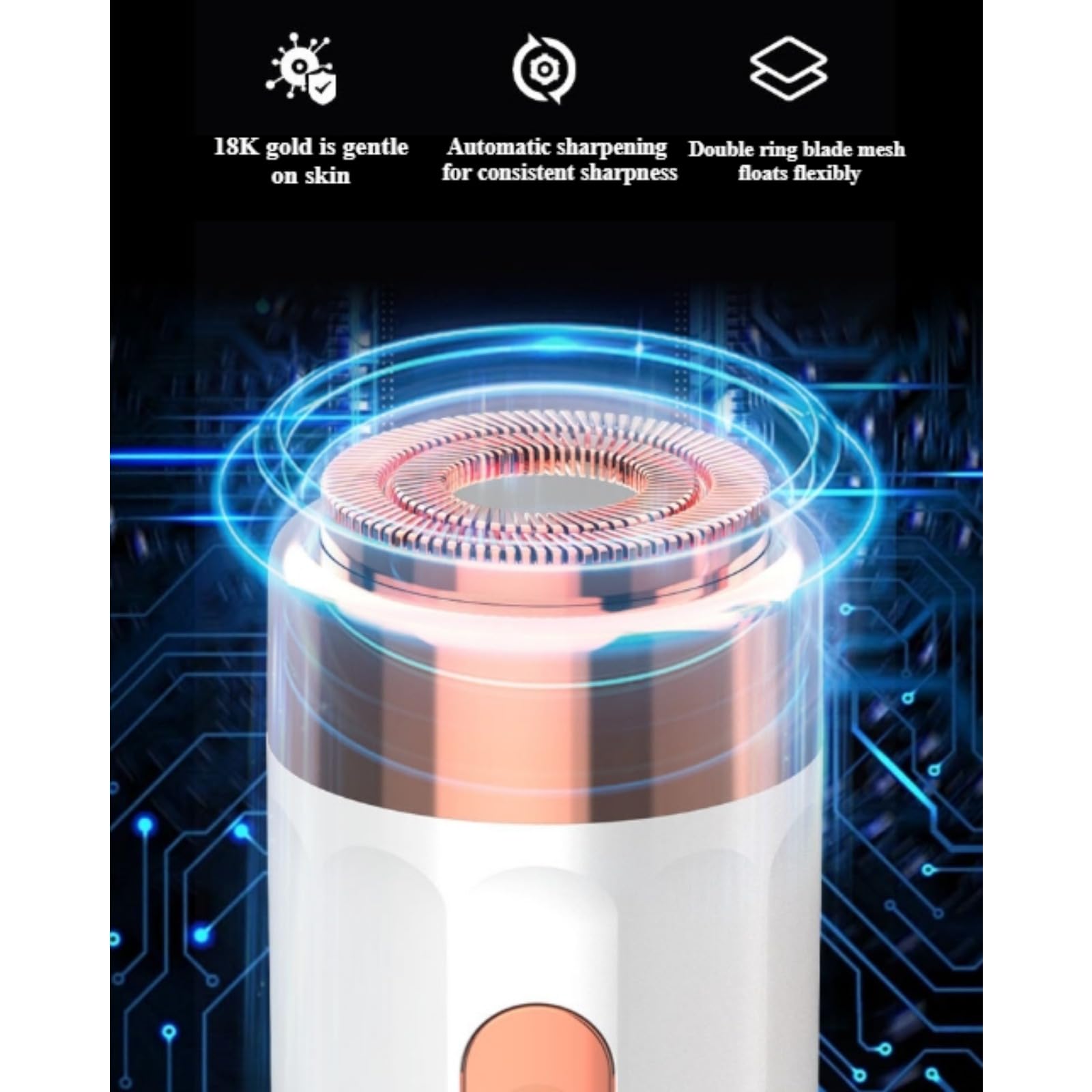 Epil Pro 3.0 Cordless Women Face Epilator - 2-in-1 Hair Removal for Face, Hand, Legs, Underarms (Pink)