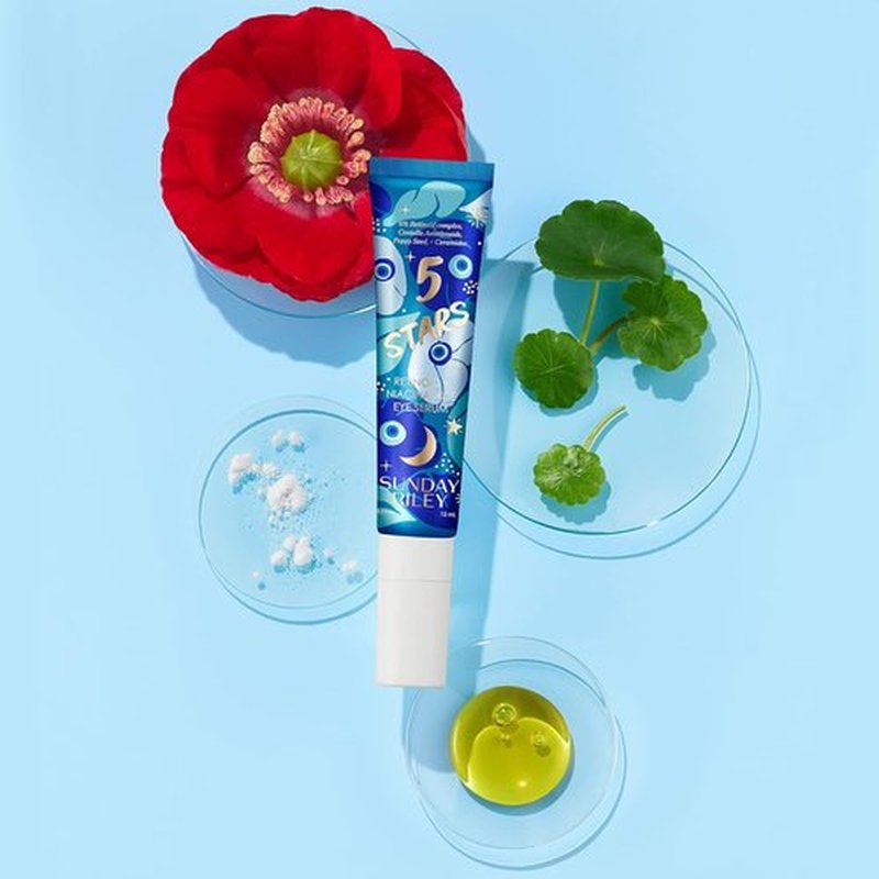 Sunday Riley Retinol + Niacinamide Eye Serum - Anti-Aging Treatment for Dark Circles & Wrinkles