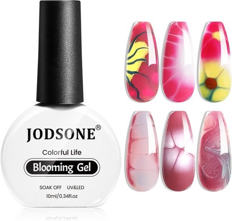 JODSONE Blooming Gel Nail Polish - Clear Marble Effect for Floral Designs | 10ML