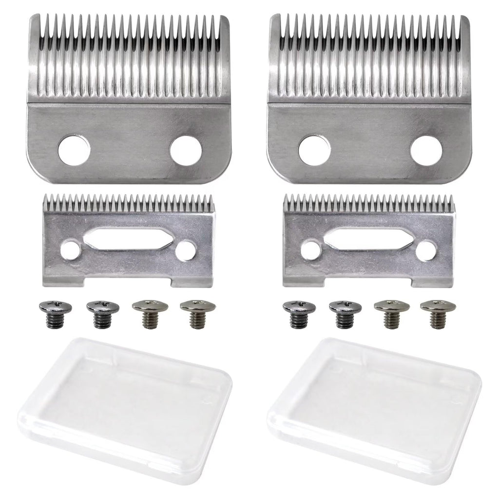 WELURE 2 Hole Clipper Blade Replacement Fit for Wahl Fit for Precision Premium Smooth Cut/ElitePro/ExtremeGripPro/ MC3/ ProSeriesPlatinum/Self-CutPro/Pet-Pro/ *NotfitMulti-Purpose79607