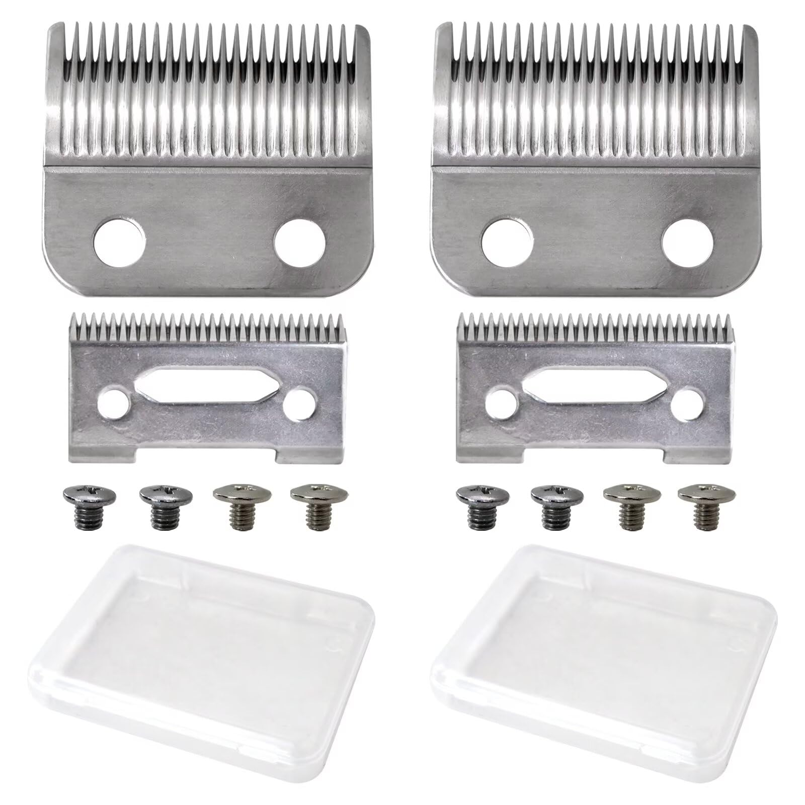 WELURE 2 Hole Clipper Blade Replacement Fit for Wahl Fit for Precision Premium Smooth Cut/ElitePro/ExtremeGripPro/ MC3/ ProSeriesPlatinum/Self-CutPro/Pet-Pro/ *NotfitMulti-Purpose79607