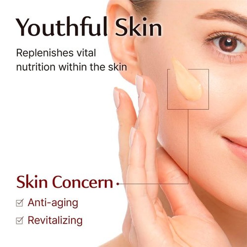 Sooryehan Hyobidam Fermented Cream - Korean Face Moisturizer with Wild Ginseng | 1.7fl oz Wrinkle & Night Cream