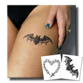 UBICA Semi Permanent Tattoo for Women, 2 Sheets Realistic Sexy Temporary Tattoos for adult, Lasts 2 Weeks Waterproof and Non-Reflective Tattoos (Sexy Chain Heart & Lace Bat Tattoo)