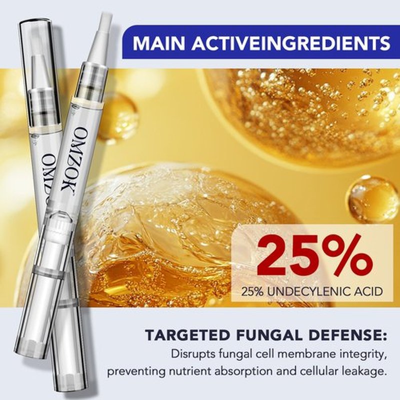 Toenail Fungus Pen - 25% Undecylenic Acid, Tea Tree Oil - Toenail Fungus Treatment Extra Strength for Toe Nail Repair Pen for Damaged Nails, Foot Fungal Nail Treatment for Fungi Funginail - 5pcs
