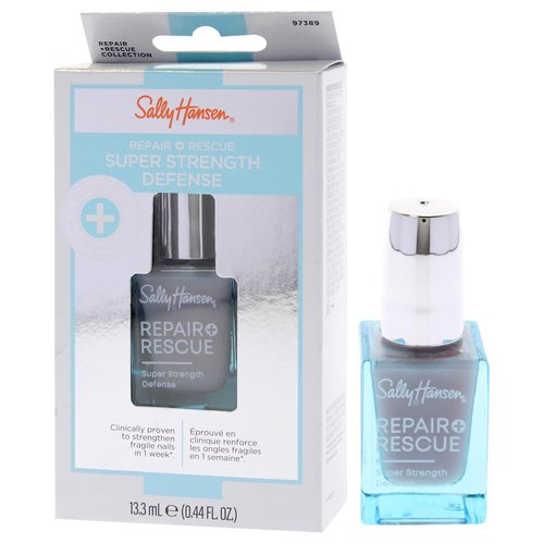 Sally Hansen Nail Treatment Repair + Rescue Super Strength Defense | Nail Strengthener | Fortifies Weak Nails & Delivers Stronger Nails in 1 Week