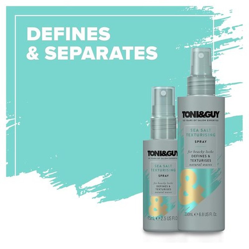 Toni & Guy Sea Salt Spray - Texturizing Hair Spray for Effortless Beach Waves | 6.8 oz