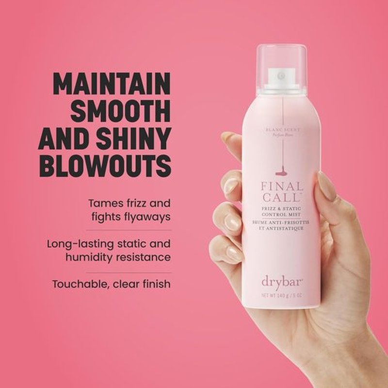 Drybar Final Call Frizz Control Mist - Tames Flyaways for Smooth, Shiny Blowouts | 24-Hour Frizz & 72-Hour Static Control