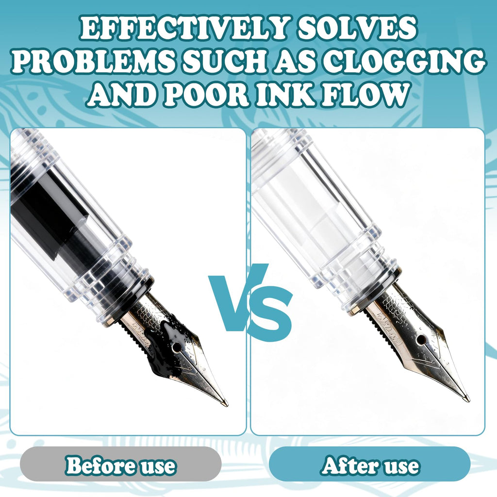 Fountain Pen Cleaner, Fountain Pen Cleaning Kit, Effective Cleaning, 200ml
