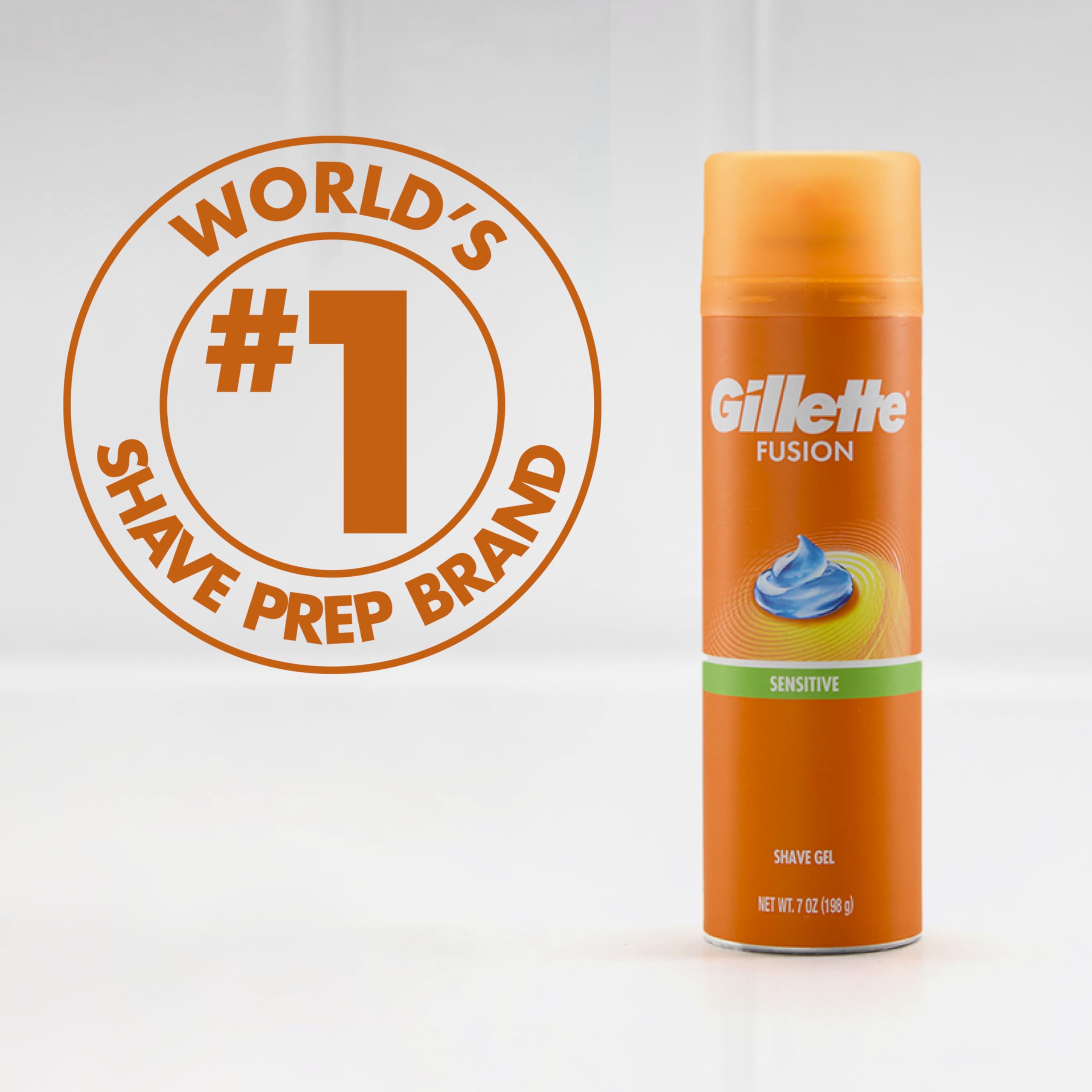 Gillette Fusion Ultra Sensitive Hydra Gel Men's Shave Gel Twin Pack, 14 Ounce (Pack of 2)