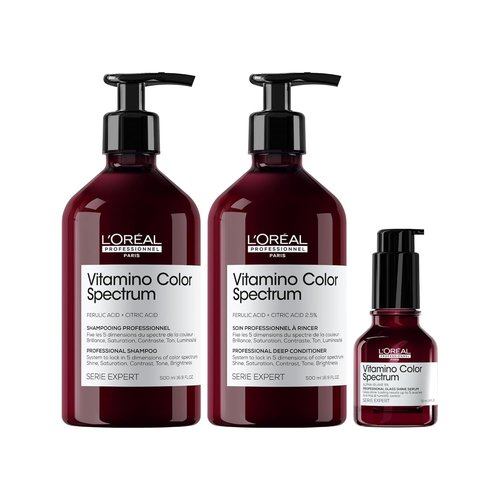 L'Oréal Professionnel Paris Vitamino Color Shampoo & Conditioner Set - Maintains Vibrant Color & Shine