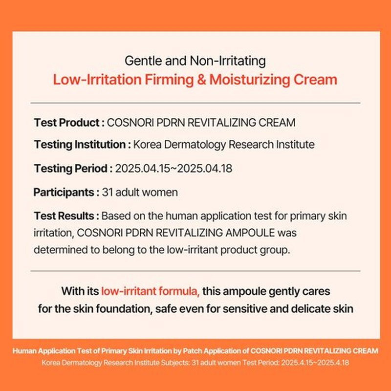 COSNORI PDRN Revitalizing Cream - Korea Facial Cream with Salmon PDRN & 9-Peptide Complex - 4 Ceramides for Hydration, Firmness & Radiant Skin, Korean Skincare (70ml / 2.37 fl. oz.)