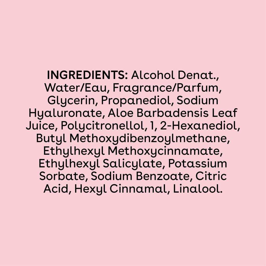 eos Cashmere Body Mist, Jasmine Peach, Body Spray for Women, Hair Mist, Floral Perfume, Moisturizing, Hyaluronic Acid, Glycerin, Vegan, Cruelty-free, 6 fl oz