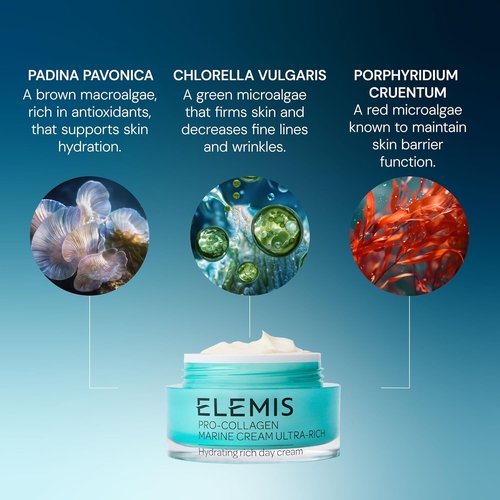 ELEMIS Pro-Collagen Marine Cream - Ultra Rich Anti-Wrinkle Hydrating Cream for Dry Skin | Firms & Nourishes