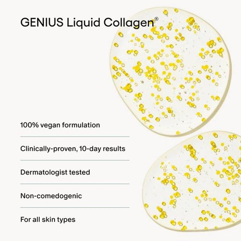 Algenist GENIUS Super Size Liquid Collagen Serum - Firming and Hydrating Face Serum with Collagen + Vitamin E - Helps Visibly Minimize Fine Lines + Wrinkles and Improve Elasticity (2 oz)