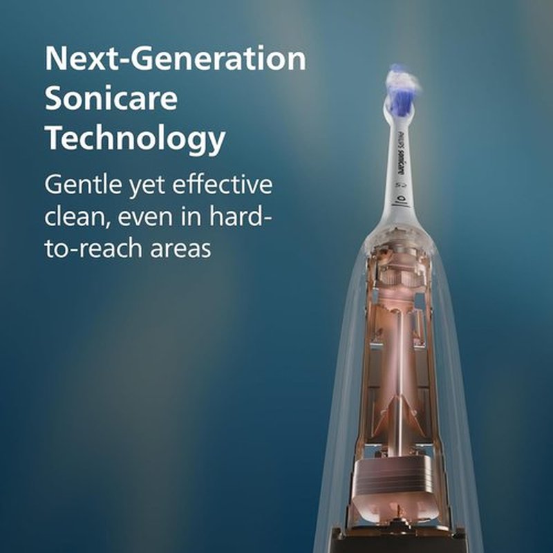 Philips Sonicare Electric Toothbrush - Pressure Sensor & 6 Brushing Settings | Light Pink, HX7132/03