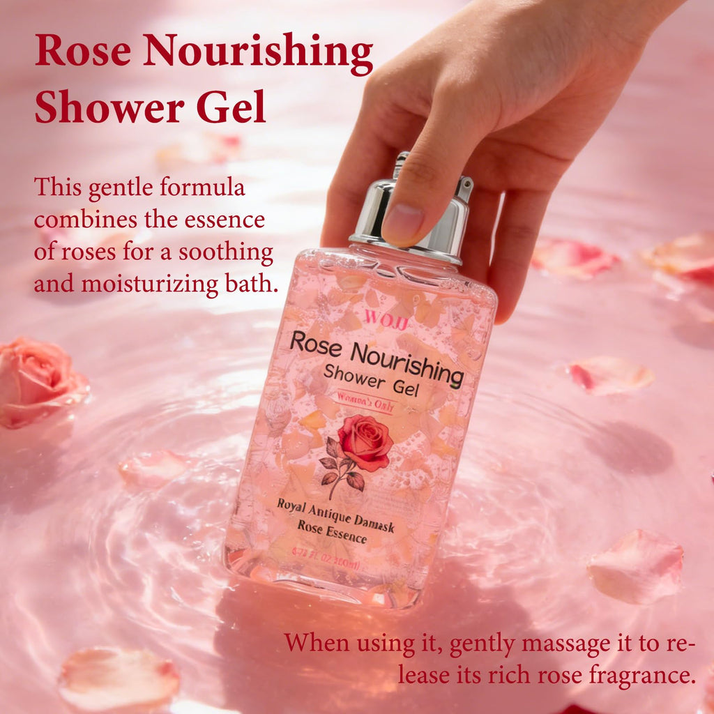 Rose Elixir Body Wash for Women - Gentle Moisturizing Shower Gel with Triple Rose, Nourishing Cleanser, 6.76 oz (2)