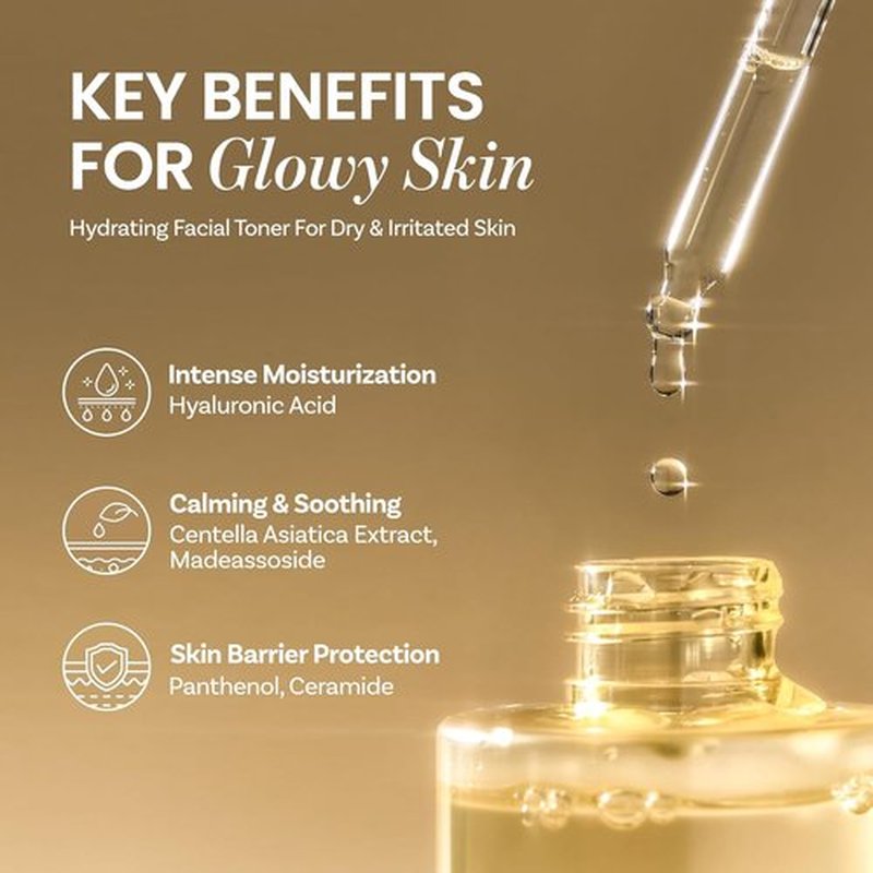 ONGREDIENTS Skin Barrier Calming Softener - Soothing Toner for Dry, Sensitive Skin | Hydrating & pH Balancing | 250ml / 8.45 fl Oz