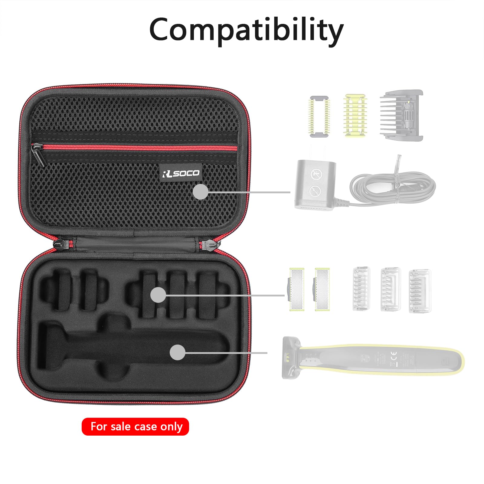 RLSOCO Case for Philips Face + Body Hybrid Electric Trimmer and Shaver