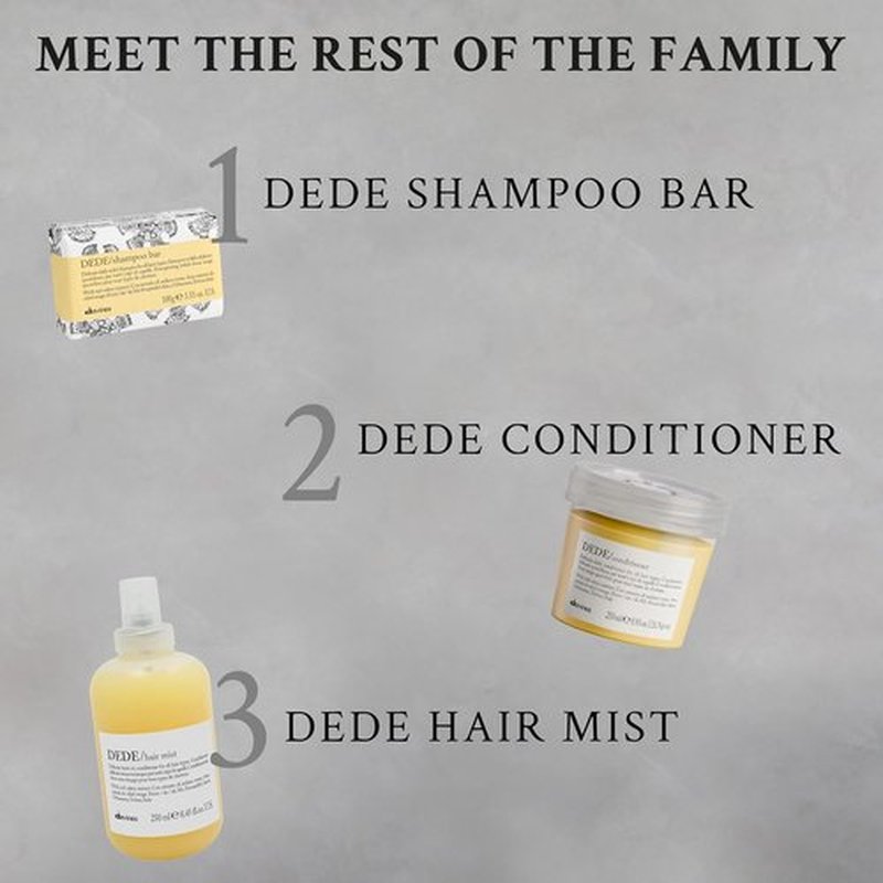 Davines DEDE Shampoo - Gentle Daily Cleanser for Medium & Fine Hair | Travel Size 2.54 Fl Oz