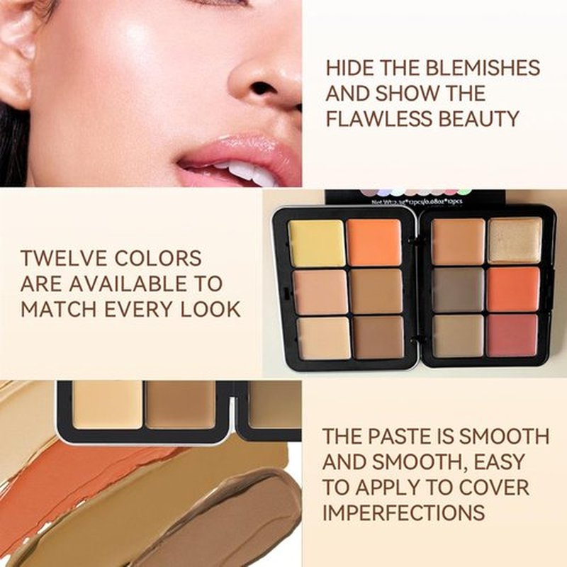 Skiennix Vegan Eyeshadow Palette - 12 Colors with 10 Professional Champagne Gold Brushes | Cruelty-Free Gift Set for Women & Teens