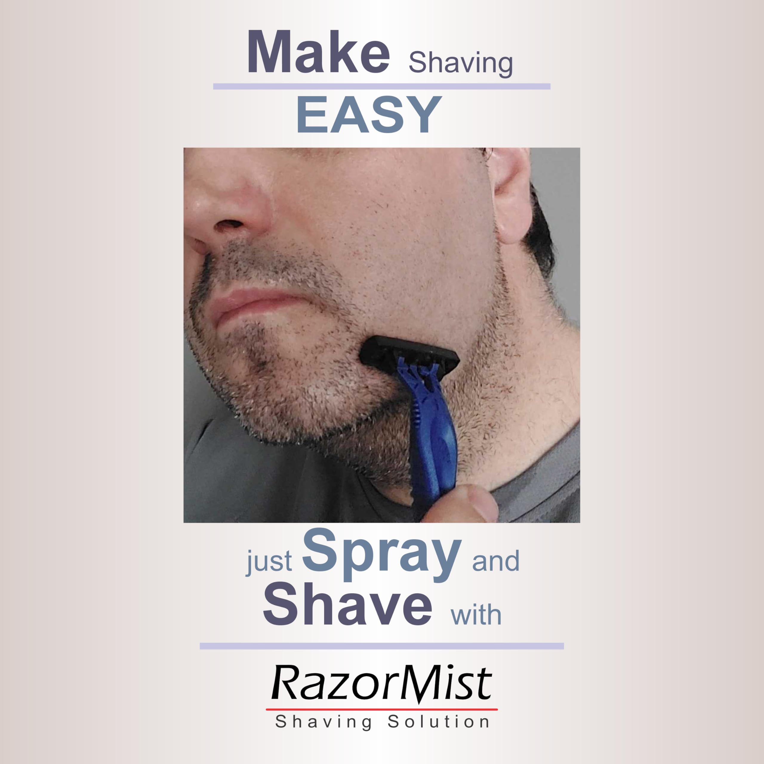 RazorMist No-Foam Shaving Mist for Men - Foamless Shaving Solution