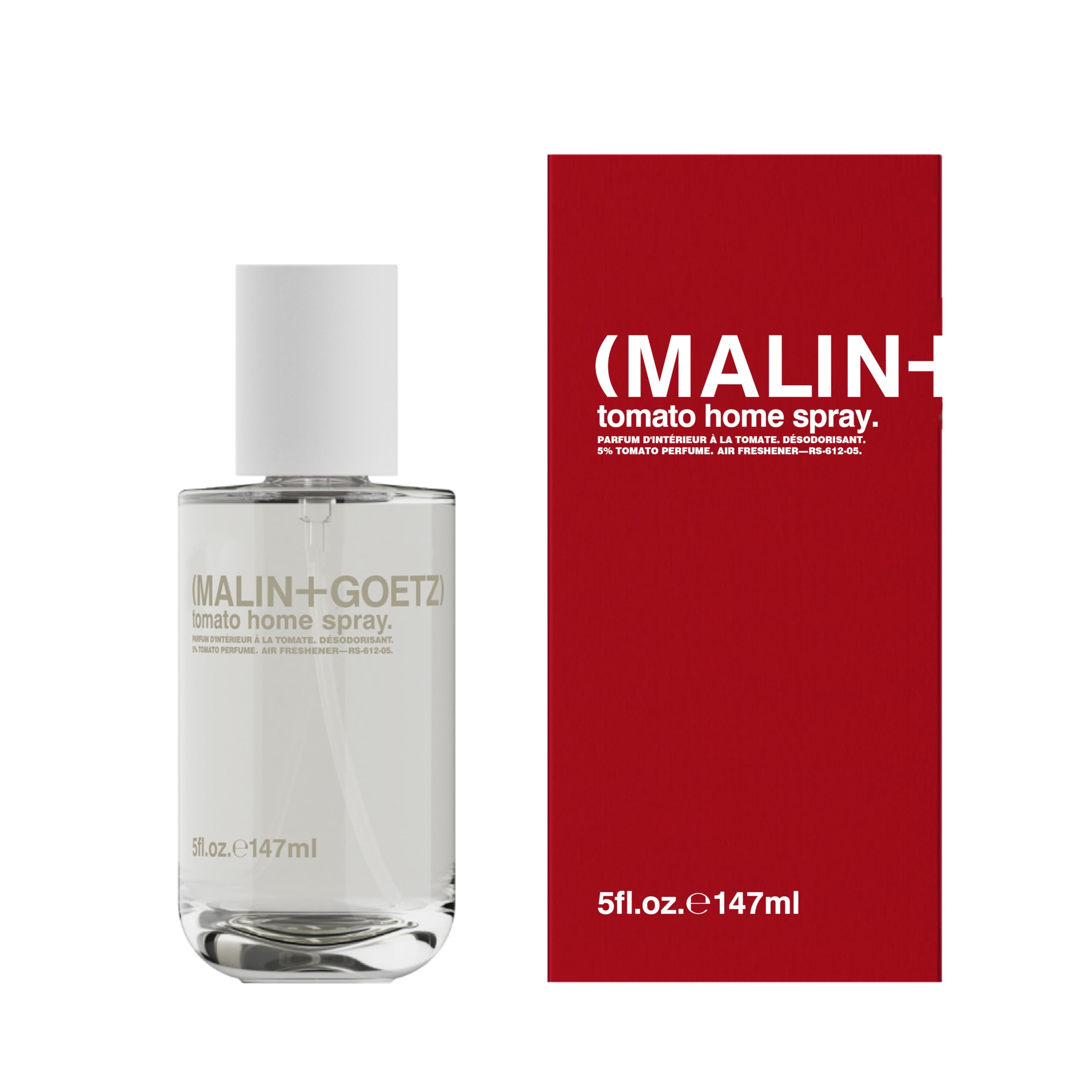 MALIN+GOETZ Tomato Home Spray, 5 Oz., Alcohol-Free Odor Absorber, Natural Ingredients, Use in Any Space Including Bathroom, Kitchen, and Living Room, Air Freshener