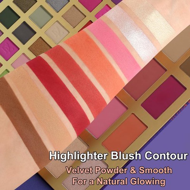 Afflano Big Makeup Palette for Brown Green Eyes, All in One Large Eyeshadow Makeup Palette 62 Colors, Professional Durable Colorful Eye Shadow Pallet for Beginners Old Women Halloween Bruise Cosplay