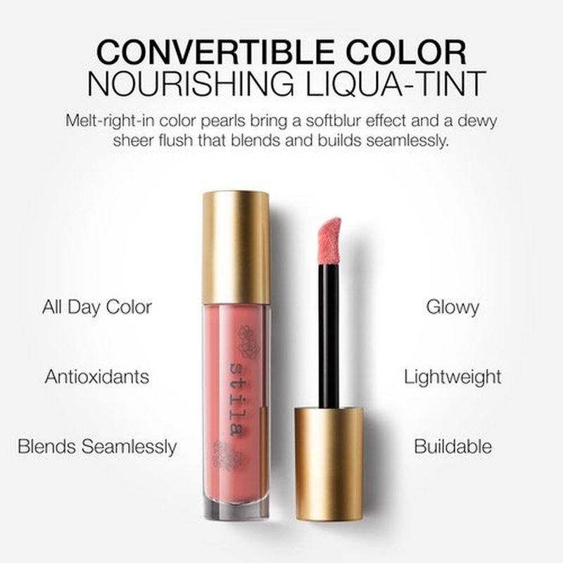 Stila Convertible Color Liquid Blush & Lip Tint - Hydrating Formula with Hyaluronic Acid | Lightweight Tint for Cheeks & Lips