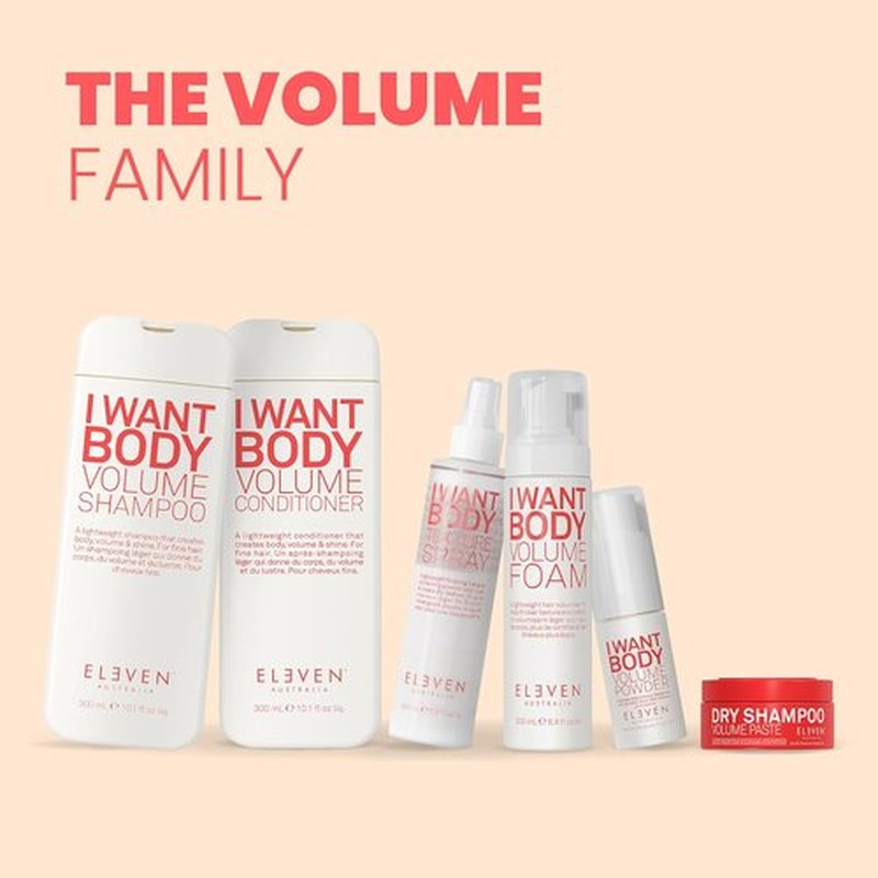 **ELEVEN AUSTRALIA I Want Body Volume Shampoo - Volumizing & Thickening Formula for Fine Hair, Sulfate-Free**
